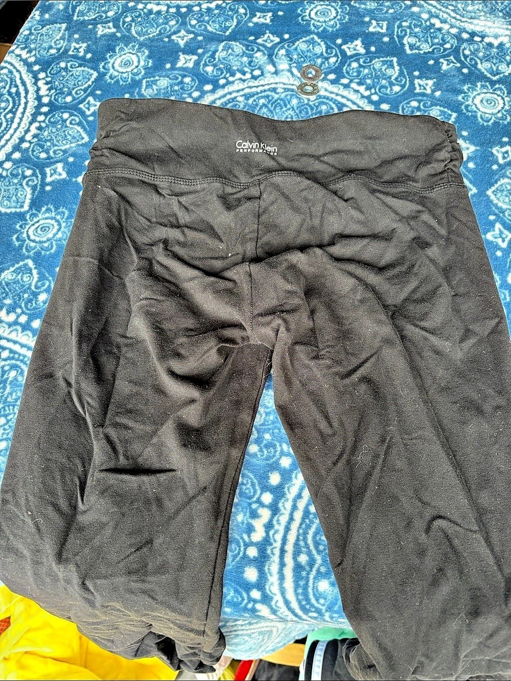 Calvin Klein Performance Black Athletic Leggings Size Small Good